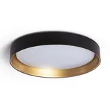 efectoLED - LED-Deckenleuchte 30W Rund Metall Ø550mm cct Wählbar: Big Broadway Schwarz | Gold