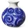 Kähler Tulle Vase 10,5 cm, blau