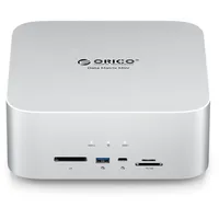 ORICO Data Matrix Mini 6TB Externe Festplatte 2TB SSD und 4TB HDD,40Gbps USB-C Docking Station mit SD/TF,CF-B,USB-C*2,USB-A*2,DP 1.4,Kompatibel mit Mac Mini/Mac Studio (DMM13-6T)