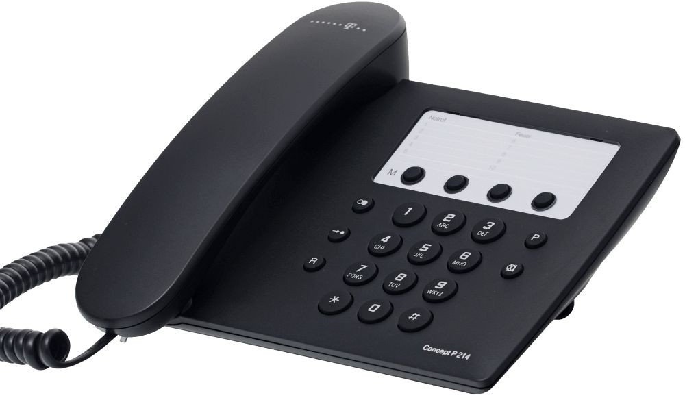 Deutsche Telekom T-Home Telefon Concept P 214 Telefon schwarz