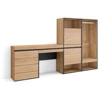 SKRAUT HOME Garderobe, Eiche, Holzwerkstoff, Rechteckig, 247x145x35 cm, Garderobe,