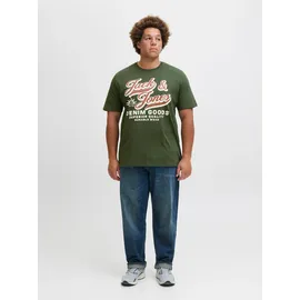 Jack & Jones PlusSize JACK & JONES Jjelogo Tee Ss Oneck 2 Col Aw25 Noos Pls - Plus Size
