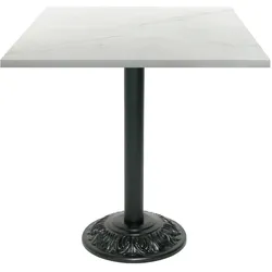 Restootab Tisch Bistrot-Stil 70x70cm - Modell Marmor Paros