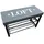 Hti-Living Schuhregal 81 x 46 x 32 cm grau / grau