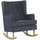 Beliani Schaukelsessel TRONDHEIM Polyester 72 x 97 x 83 cm Grau