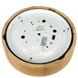 Licht-Erlebnisse Deckenleuchte Wohnzimmer Eiche rund Holz Lampe