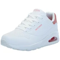 SKECHERS Uno - Stand On Air Weiß / Korall 41