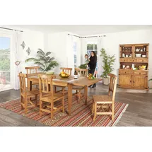1a Direktimport Buffet Vitrine Landhausstil Pinie braun