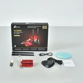 TP-Link Archer TX3000E WLAN Adapter PCIe x1 mit 2 Antennen