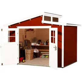 Weka Gartenhaus 226 2,95 x 2,09 m rot