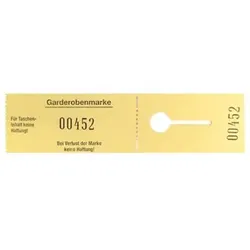 Wolf & Appenzeller Garderobenmarken mit Öffnungen