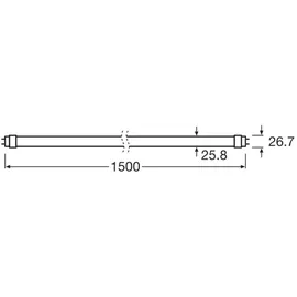 Osram SubstiTUBE Star 18,3-W-T8-LED-Röhrenlampe, 150 cm, warmweiß