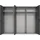 WIMEX Kleiderschrank Oxford 300 x 216 x 58 cm Grau