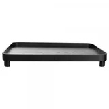 Asa Selection Wood schwarz Tablett auf Fuß 45,5 x 36cm
