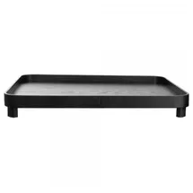 Asa Selection Wood schwarz Tablett auf Fuß 45,5 x 36cm