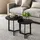 Homcom 2er-Set Schwarz Metall, 48x45x48 cm Wohnzimmer, Wohnzimmertische, Couchtische