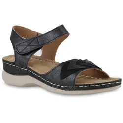 Damen Komfort Sandalen in Schwarz