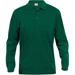CLIQUE Classic Lincoln langarm Poloshirt Herren 68 - flaschengrün XS