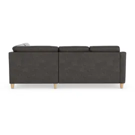 sit&more Ecksofa SIT & MORE "Farö L-Form", grau (anthrazit), B:251cm H:90cm T:187cm, Sofas, Ecksofa, inklusive Federkern, wahlweise mit Bettfunktion und Bettkasten