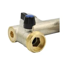 PUTEUS Wasserverteiler 2 fach 1 Zoll Messing