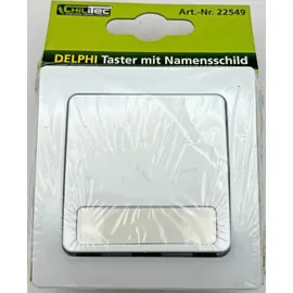 ChiliTec DELPHI Taster Klingeltaster Unterputz 0-250V~/ 10A Weiß