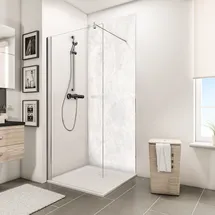 Schulte ExpressPlus DecoDesign Duschrückwand Weiß