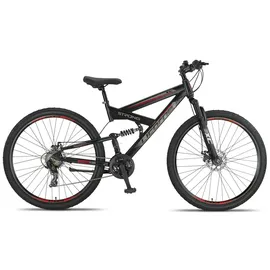Licorne Strong 2D Premium Mountainbike 29 Zoll RH 0 cm Unisex schwarz/rot