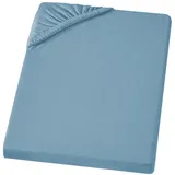 Carpe Sonno Spannbettlaken Jersey 90 x 200 - 100 x 220 cm blau
