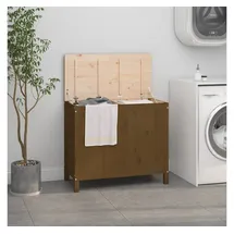 vidaXL Wäschetruhe Honigbraun 88,5x44x76 cm Massivholz Kiefer