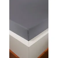 bellana Spannbettlaken Mako-Jersey 90 x 200 - 140 x 200 - 180 x 200 cm grau