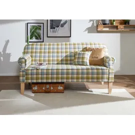 MASSIVMOEBEL24.DE Küchensofa 188x78x97 hell kariert EDINBURGH