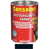 Profi Consolan Wetterschutz-Farbe Profi 10 l schwarz seidenglänzend
