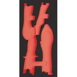 Kraftwerk Leere PRO LINE EVA Einlage für Art. 105.401.023, 20x40 cm