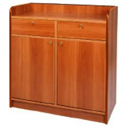 Fimar Doppelter Serviceschrank Niedrig - 2 Schubladen - 2 Türen - Abmessungen 95x49x99(h) cm - Räder ø50 mm
