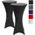 Beautissu Stehtischhusse Stella Schwarz Ø 80 cm 2er Set