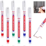 Tieflochmarker, 6 Stück Bohrlochmarker, 20mm Spitze Markierungsstift, Permanente