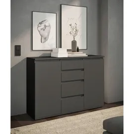 Die Möbelfundgrube Brest 119 x 84 x 35 cm Anthrazit
