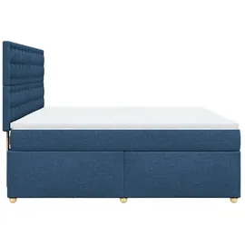 vidaXL Boxspringbett 180 x 200 cm Blau