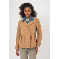 Freshlions Trenchcoat FRESHLIONS "Zelda", Damen, Gr. M, braun (camelfarben), 100% Baumwolle, unifarben, normal, Mäntel, mit stilvollem Reverskragen