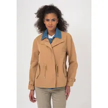 Freshlions Trenchcoat FRESHLIONS "Zelda", Damen, Gr. M, braun (camelfarben), 100% Baumwolle, unifarben, normal, Mäntel, mit stilvollem Reverskragen