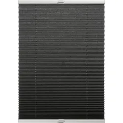 SCHÖNER WOHNEN-Kollektion Plissee »Milla«, blickdicht, mit Bohren, verspannt, verschraubt, silberne oder weiße Rollo-Technik SCHÖNER WOHNEN-KOLLEKTION anthrazit 130 cm