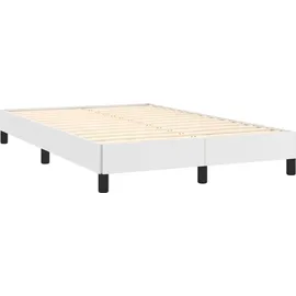 vidaXL Bettgestell 120 x 200 cm Weiß