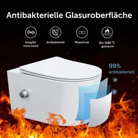 doporro Aachen601 mit WC-Sitz Weiß