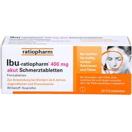 Ibu-ratiopharm 400 mg akut Schmerztabletten 20 St.