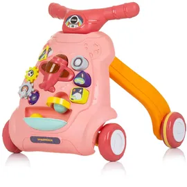 Chipolino Lauflernwagen Plane Musik, Bälle, mit unterschiedlichen Spielzeugen rosa