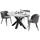 58 aufm Kessel Edda 130 x 78 x 130 cm grau/weiß