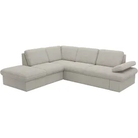 sit&more Ecksofa SIT & MORE "Moreno L-Form, B: 238 cm", beige (nature), B:238cm H:82cm T:202cm, 100% Polyester, Sofas, Ecksofa, mit Armteilverstellung, optional Bettfunktion