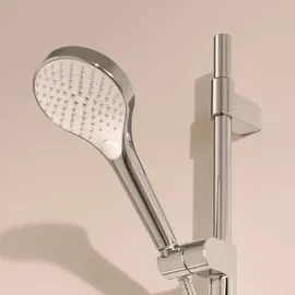 Hansa HANSAVIVA Wandstangengarnitur 971mm mit 3-strahliger Handbrause Chrom 44150330