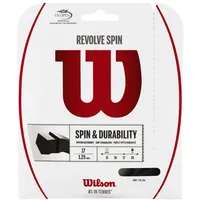 Wilson Unisex Tennissaite Revolve Spin, schwarz, 12,2 Meter, 1,25