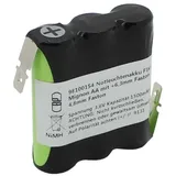 AccuCell Notleuchtenakku NiMH 3,6V 1500mAh F1x3 Mignon AA mit Faston-Anschluss +6,3mm Faston / -4,8mm Faston